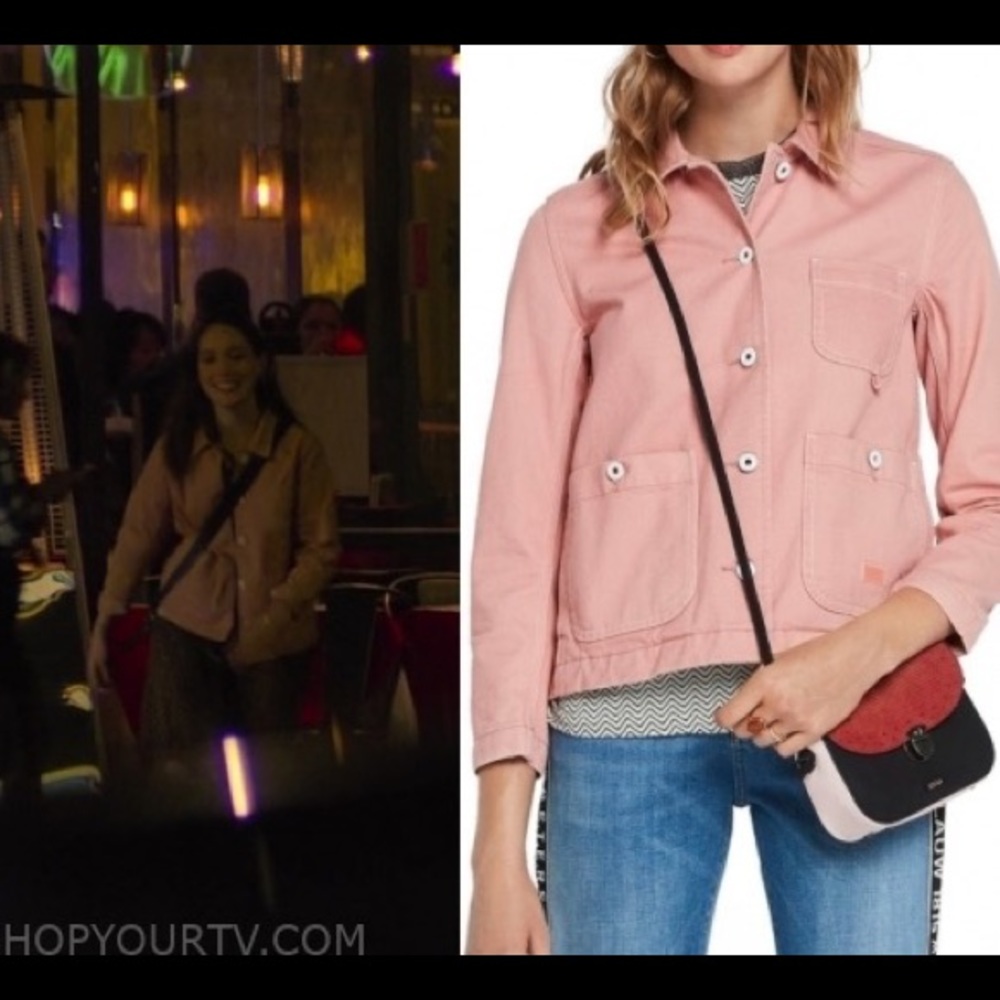 Pink Scotch and soda button down jacket size large